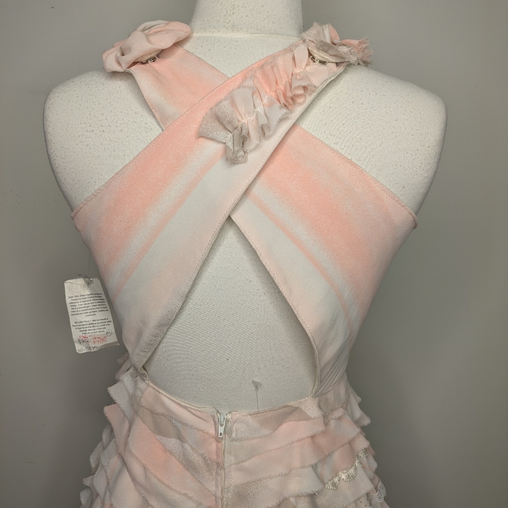 Artisan Made Upcycled Tiered Ruffled Dress - Size Small - Picture 5 of 16
